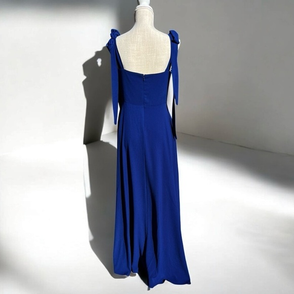 🌻NEW Alexia Admor Blue Arya Sweetheart Neckline Sleeveless Maxi Dress Size 10 - Picture 8 of 11